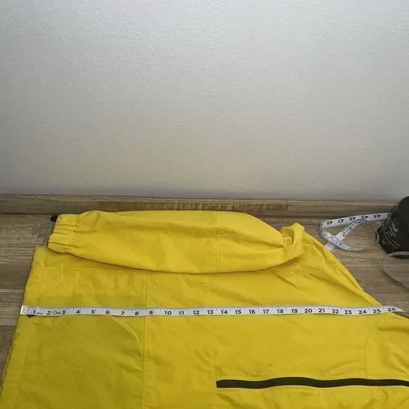 Ami Alexandre Mattiussi 1/4 Zip Ripstop Hooded Windbreaker Men Yellow Designer - Picture 8 of 8